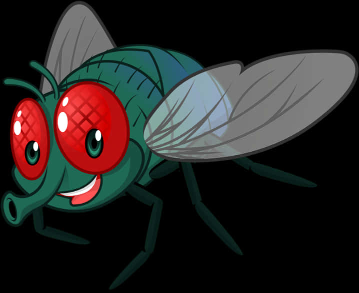 Cartoon Fly Illustration PNG