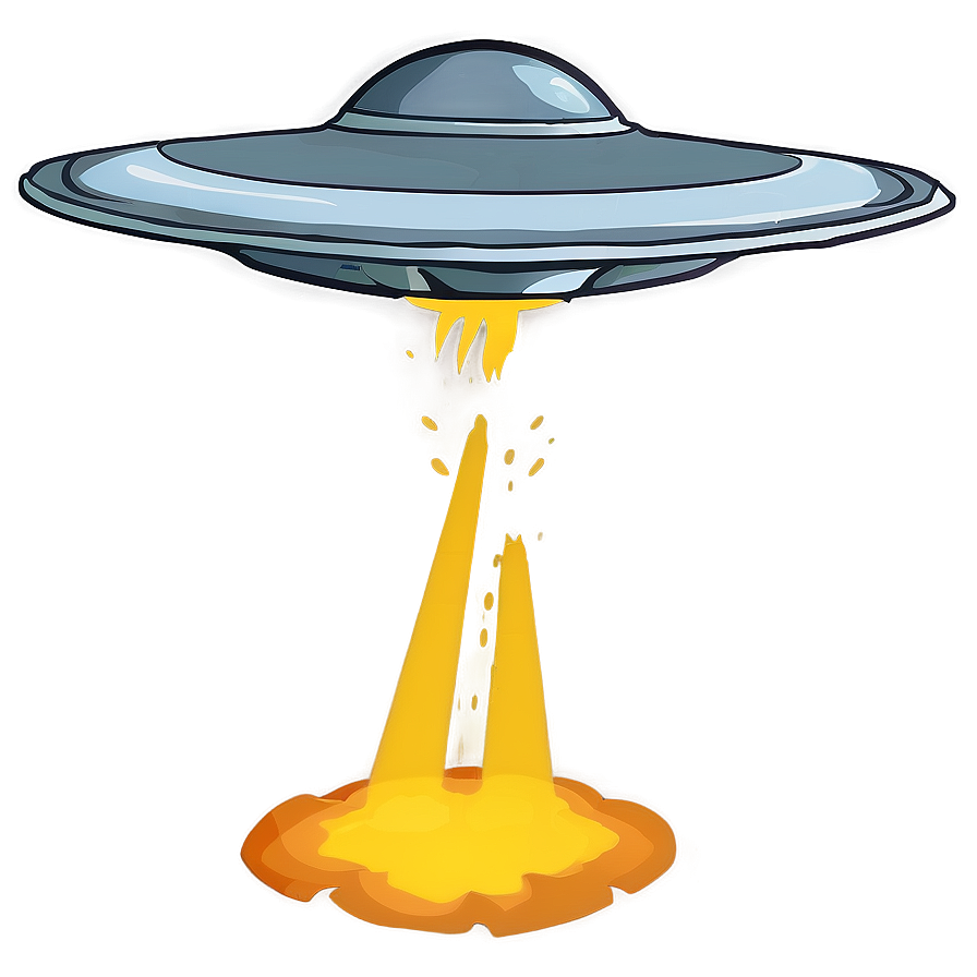 Cartoon Flying Saucer Png 06202024 PNG