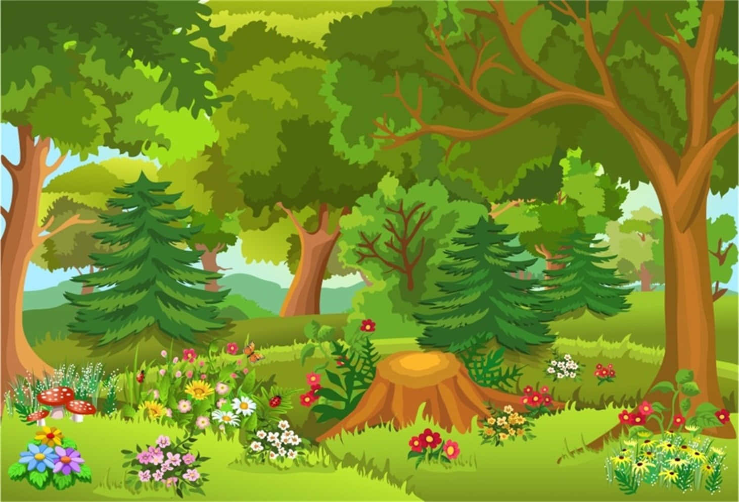¡bienvenidoa Cartoon Forest, Un Mundo Mágico Lleno De Aventuras!