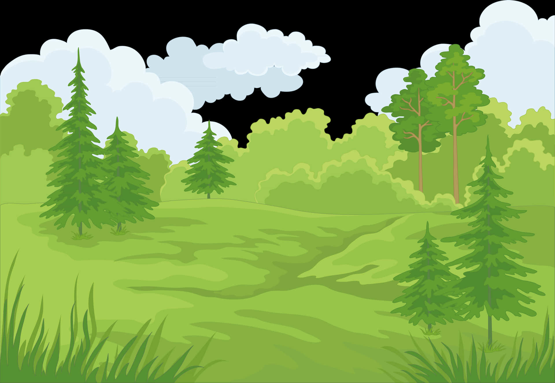 Take A Walk Through Cartoon Forest