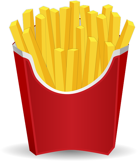 Cartoon French Fries PNG