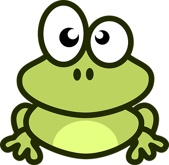 Cartoon Frog Graphic PNG