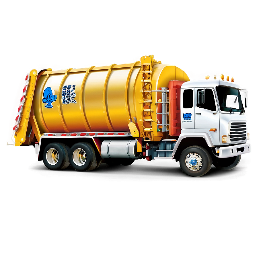 Cartoon Garbage Truck Png 06202024 PNG