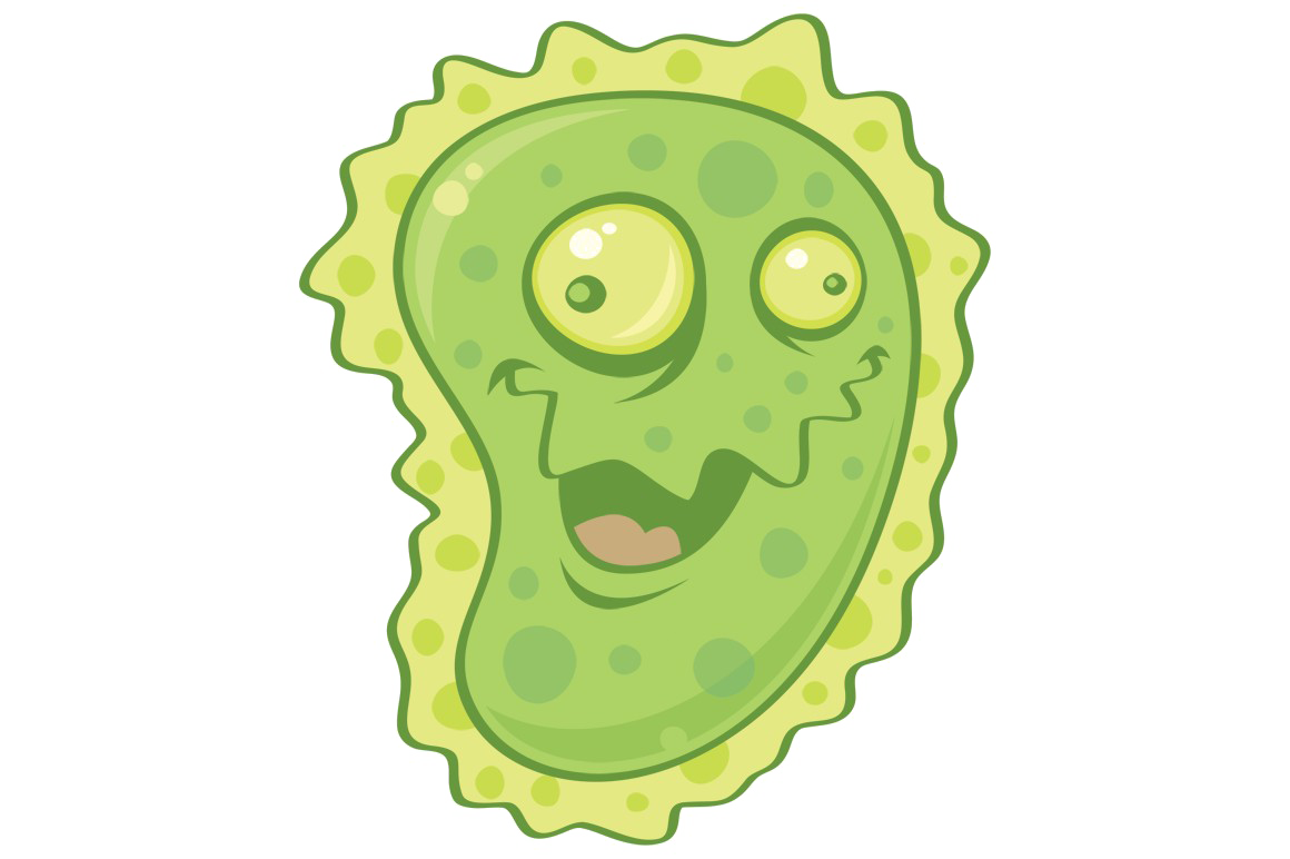 Cartoon Germ Character PNG