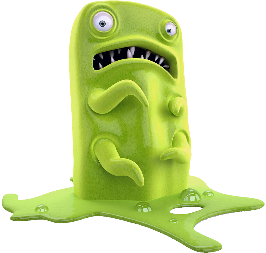 Cartoon Germ Character PNG