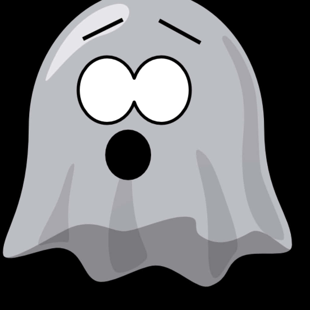Cartoon Ghost Expression PNG