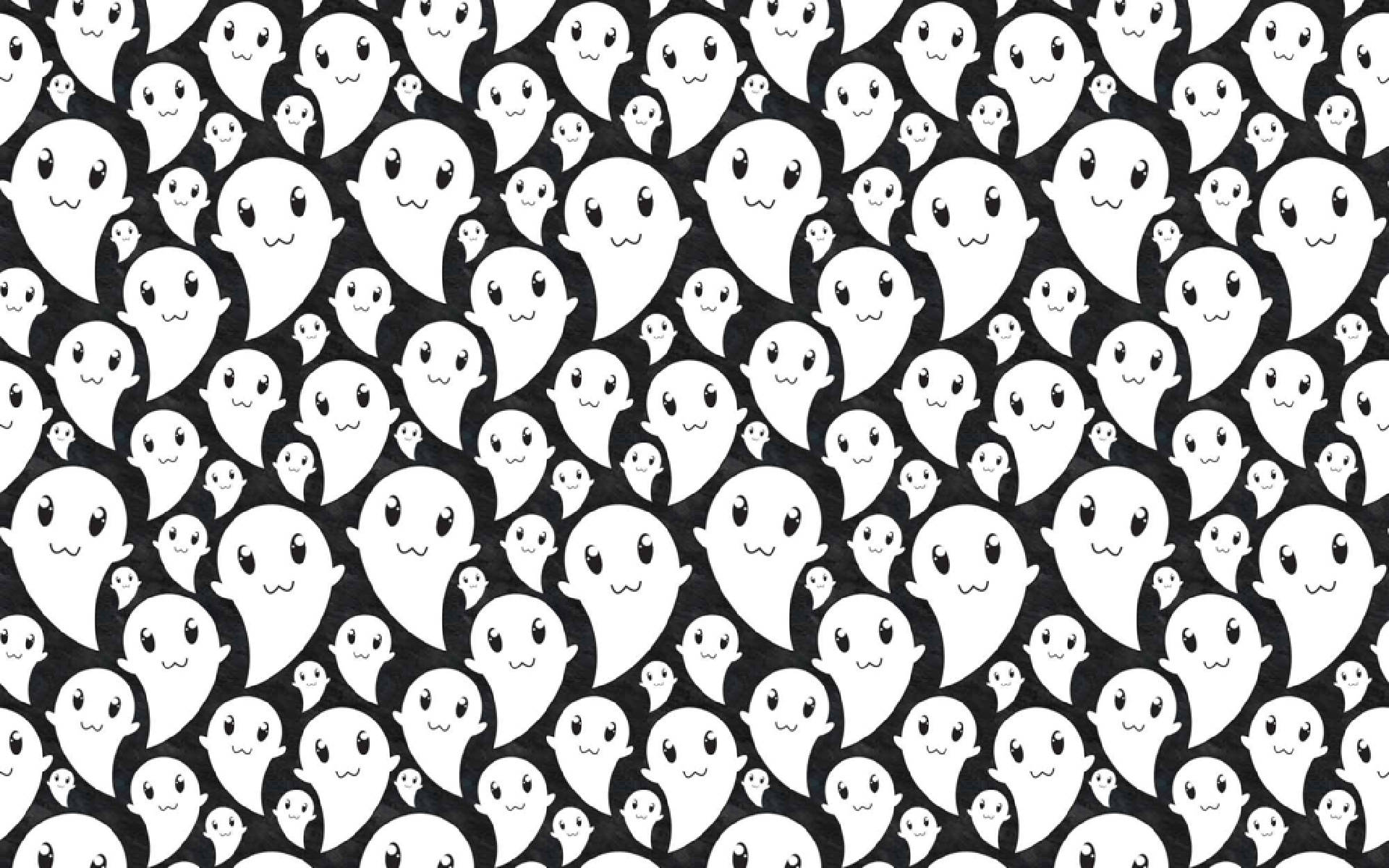Cartoon Ghost Halloween Computer