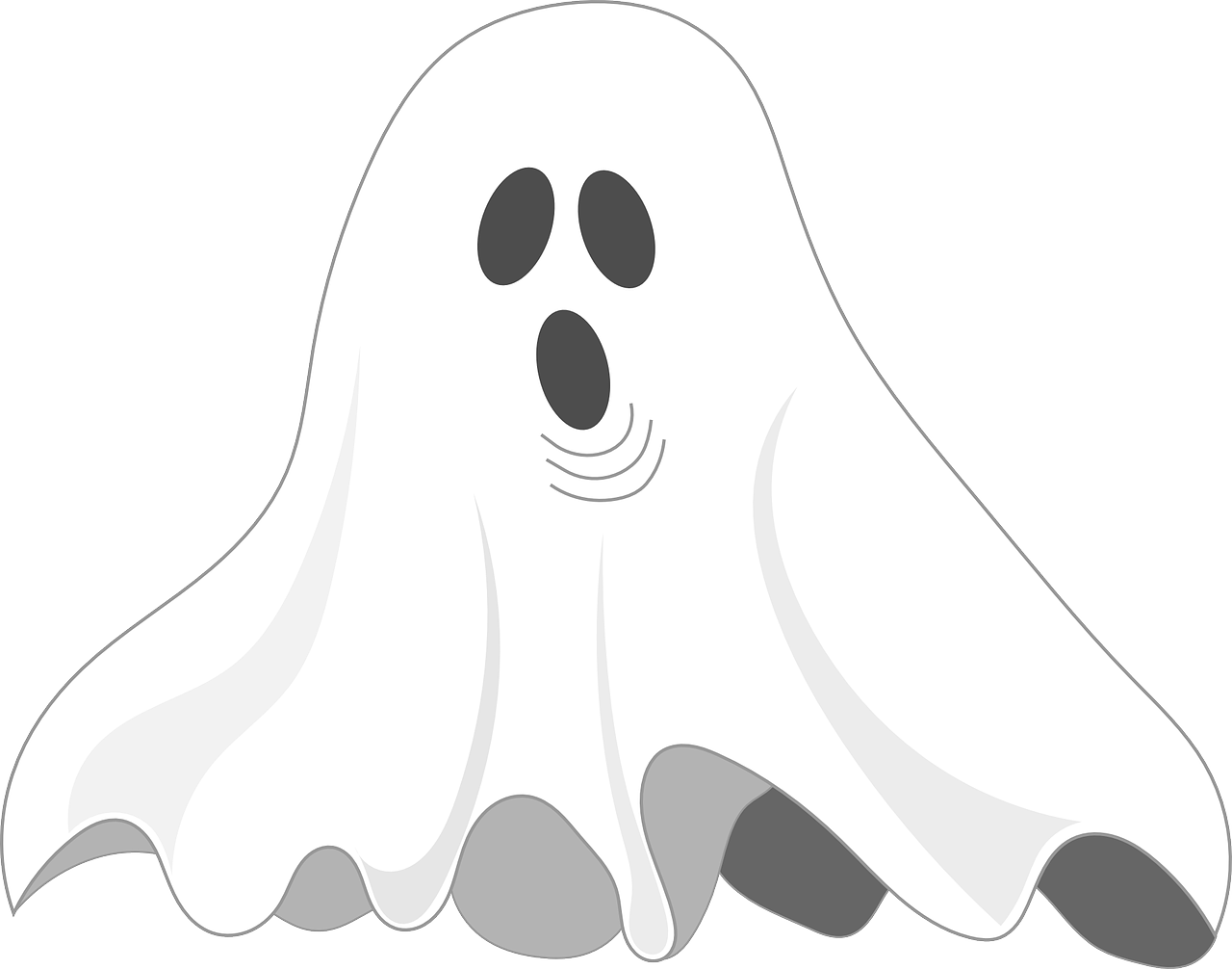 Cartoon Ghost Illustration PNG