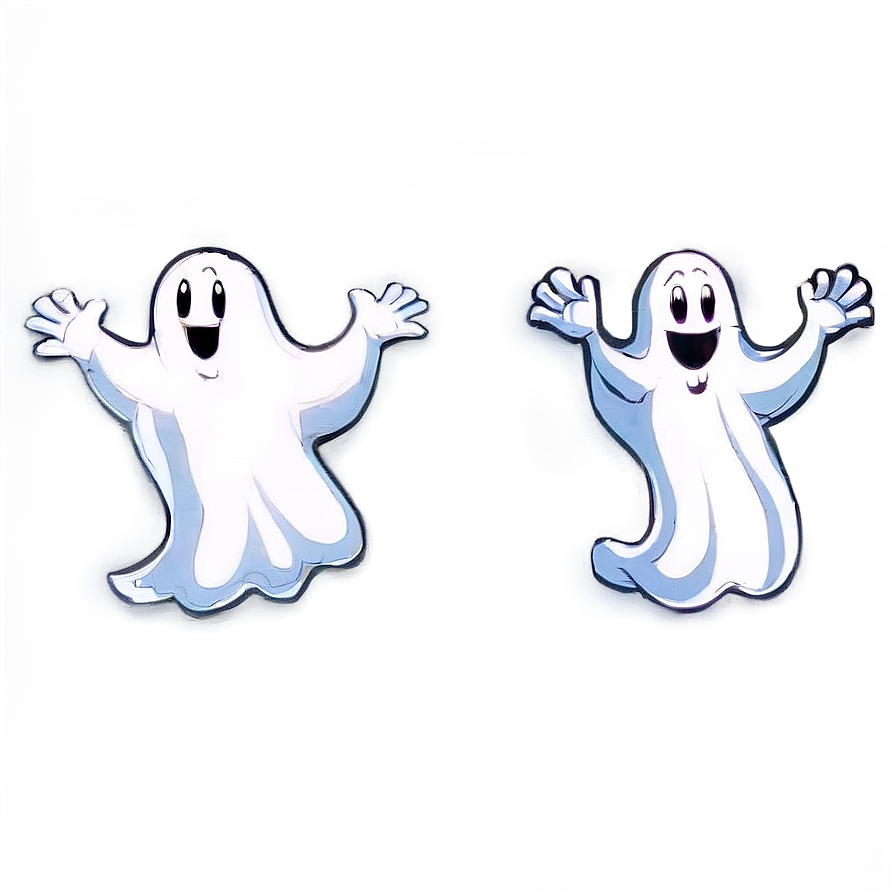 Cartoon Ghosts Png 05242024 PNG