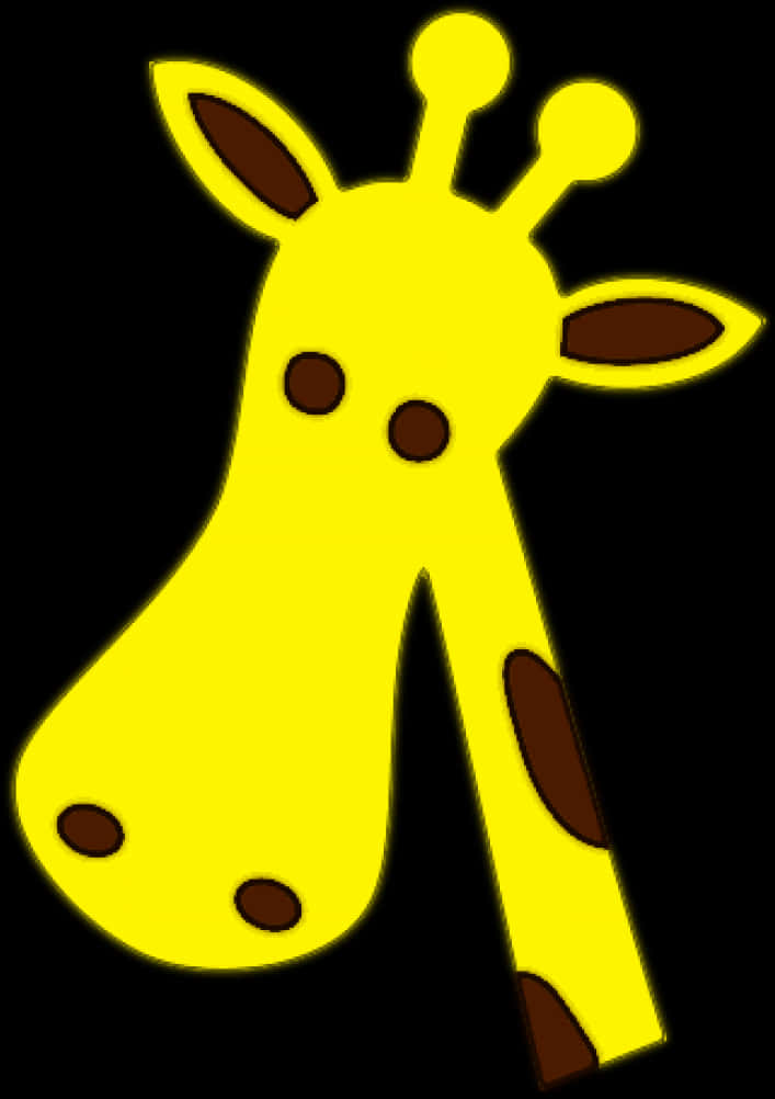 Cartoon Giraffe Graphic PNG