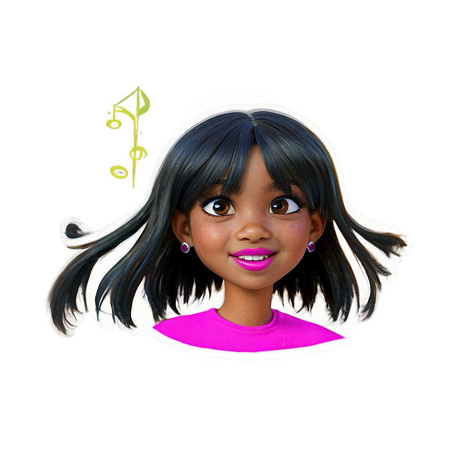 Cartoon Girl Hair Png Nkn PNG