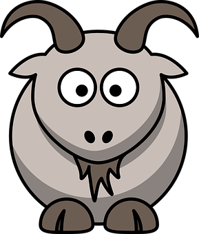 Cartoon Goat Graphic PNG
