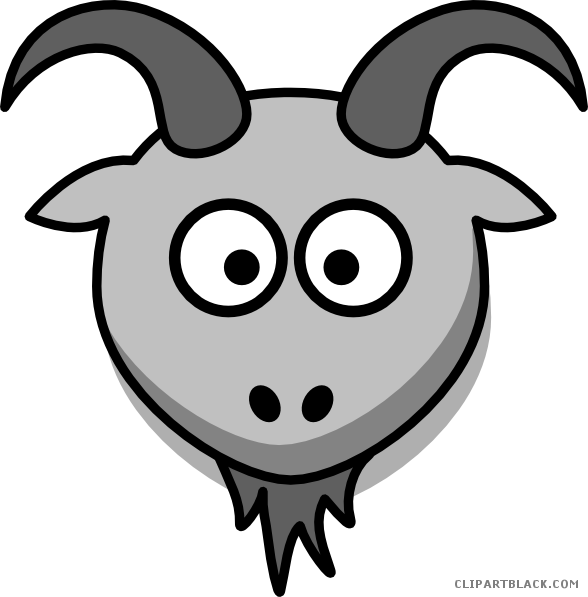Cartoon Goat Head Graphic PNG
