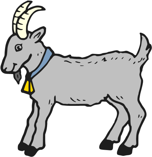 Cartoon Goat Illustration PNG