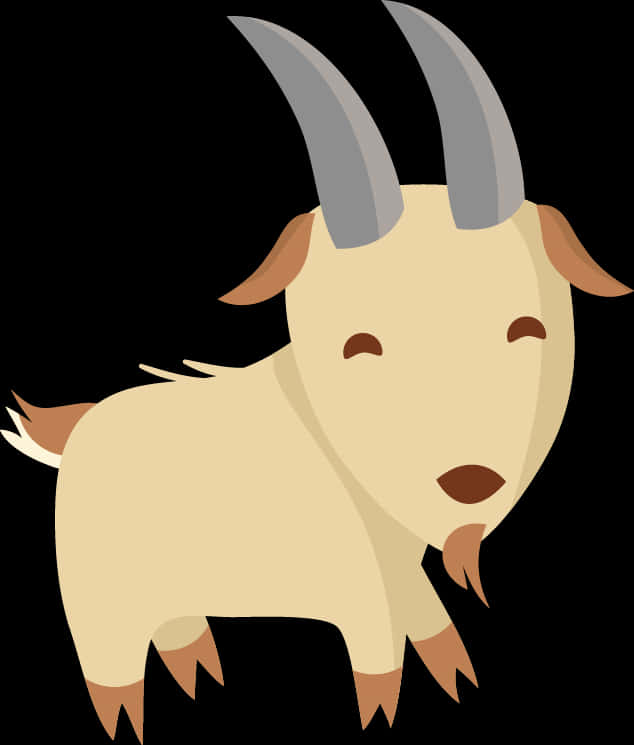 Cartoon Goat Illustration PNG