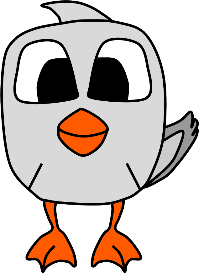 Download Cartoon Goose Character | Wallpapers.com