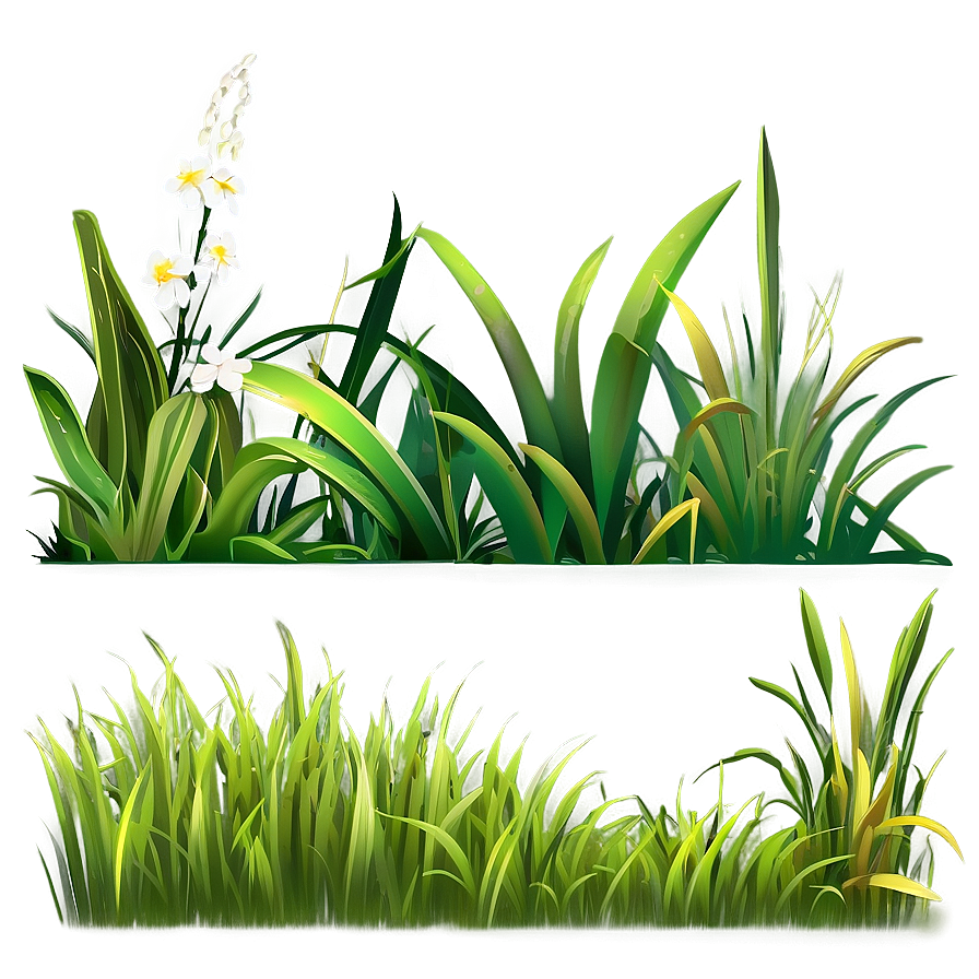 Cartoon Grass Border Png Erd PNG