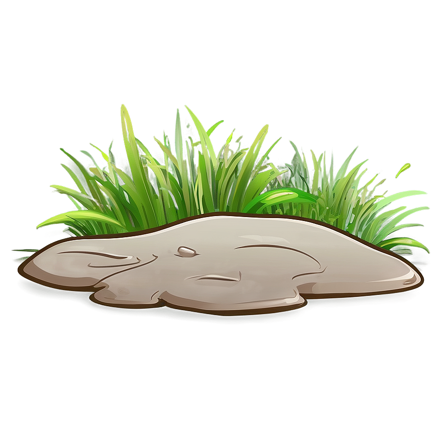 Cartoon Grass For Landscape Png 06122024 PNG