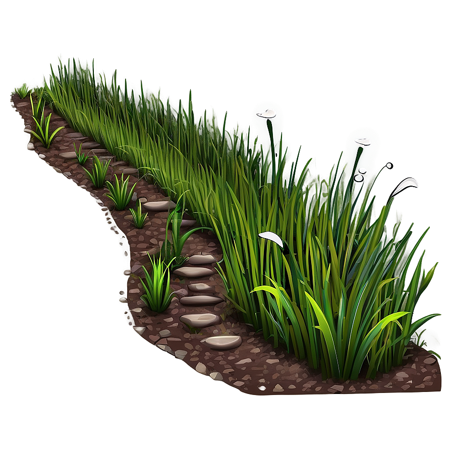 Cartoon Grass Path Png Fht3 PNG