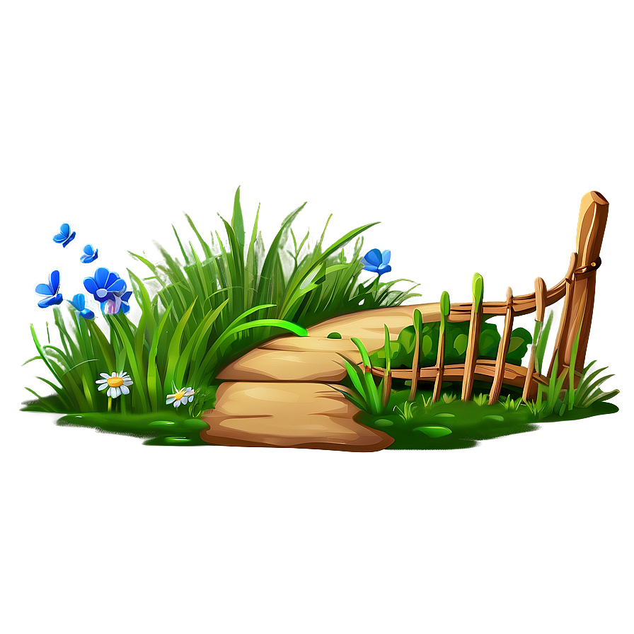 Cartoon Grass Path Png Tqx1 PNG