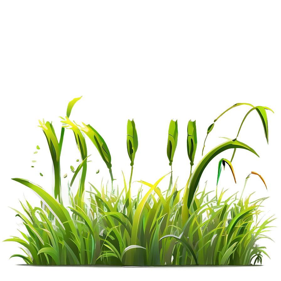 Cartoon Grass Side View Png 06122024 PNG