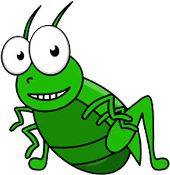 Cartoon Grasshopper Smiling.png PNG