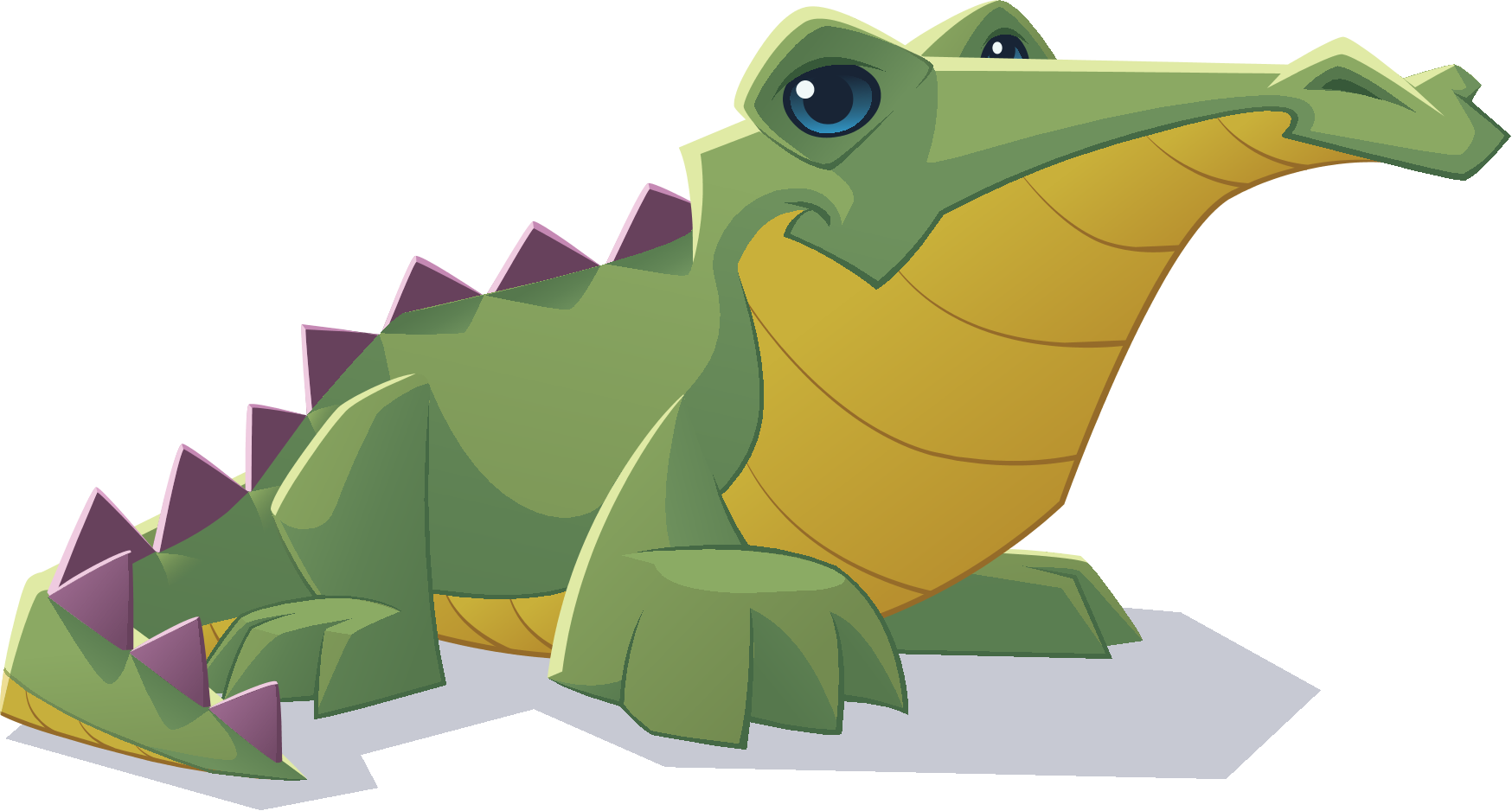 Cartoon Green Dinosaur Illustration PNG
