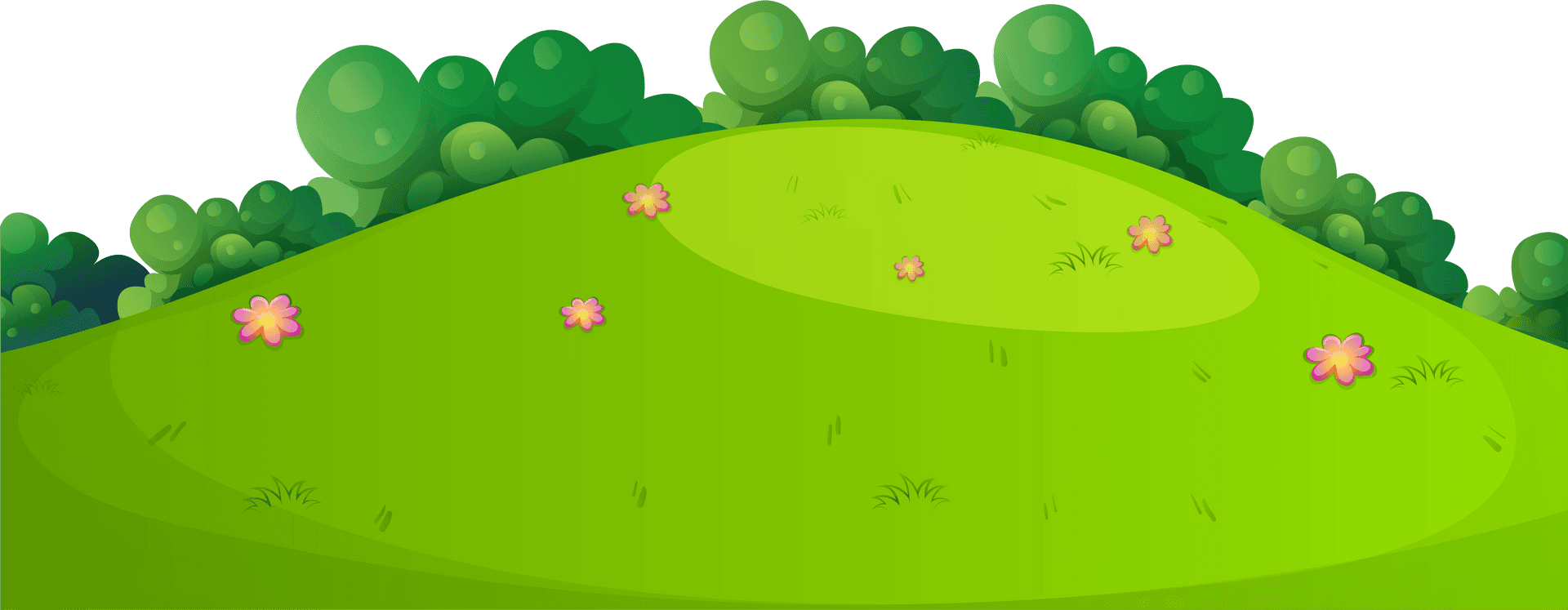 Download Cartoon Green Meadow Background | Wallpapers.com