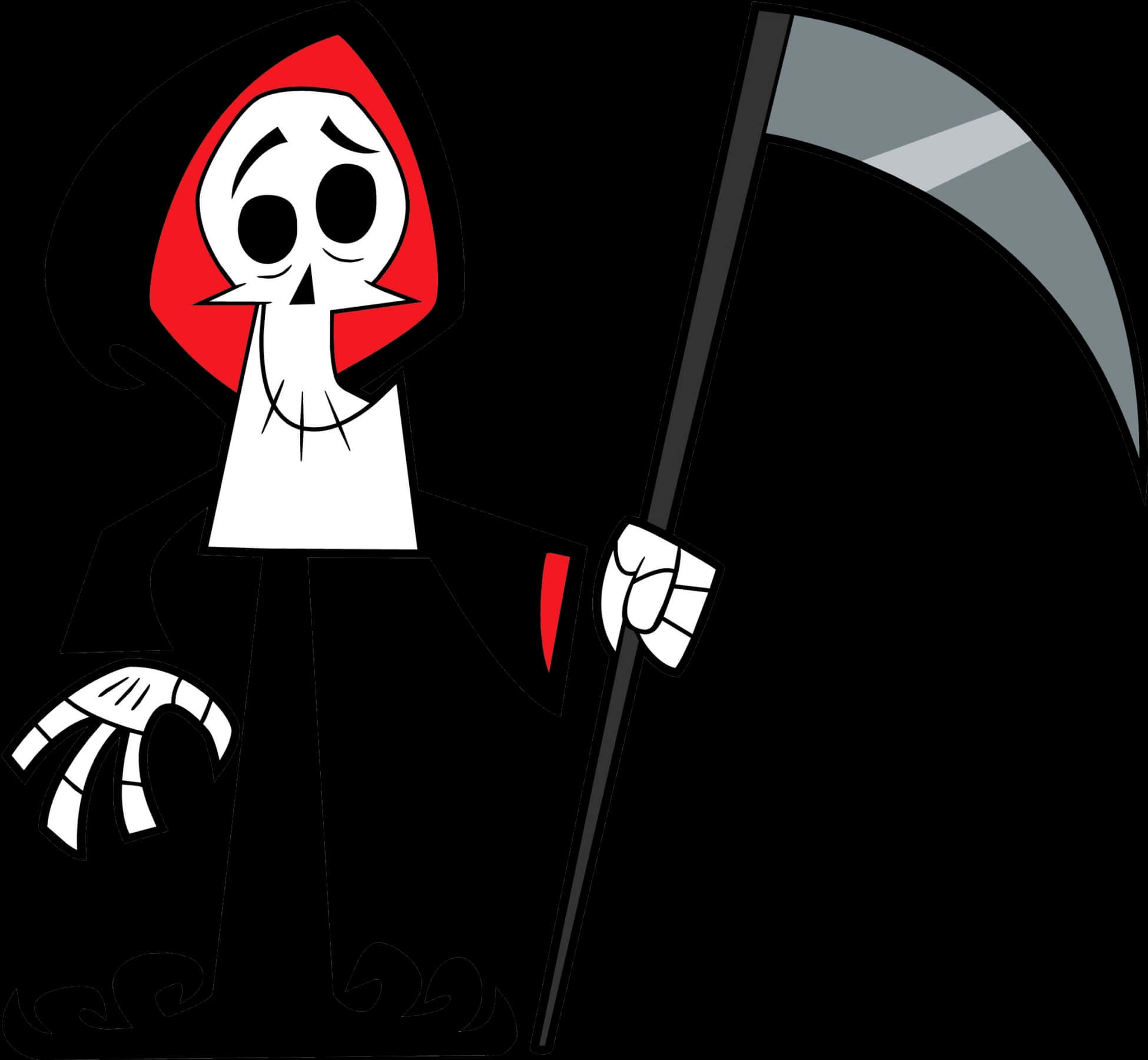 Cartoon Grim Reaper Character PNG