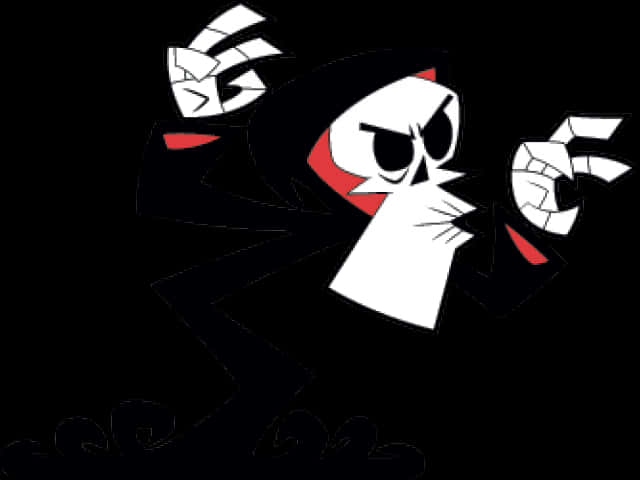 Cartoon Grim Reaper Character PNG