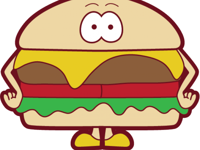 Cartoon Hamburger Character.png PNG