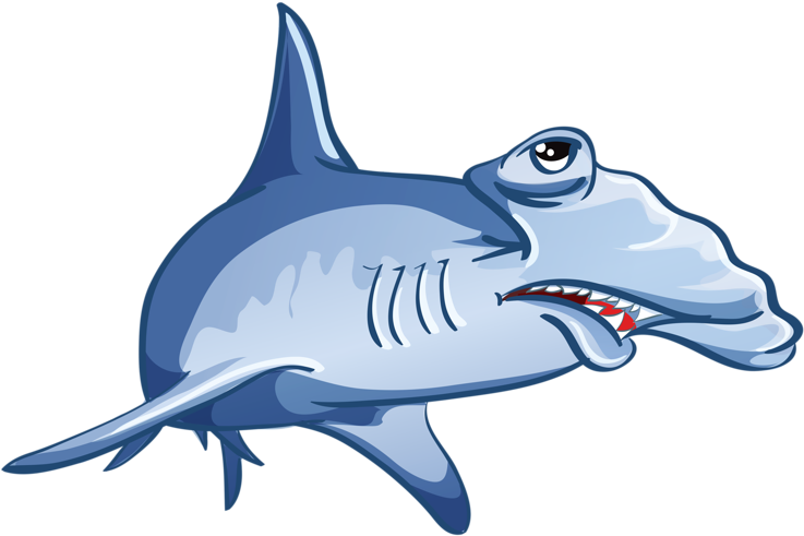 Cartoon Hammerhead Shark PNG