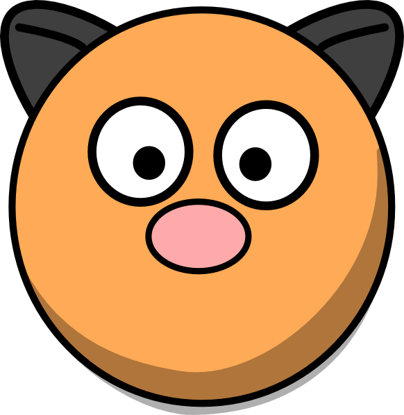 Cartoon Hamster Face Graphic PNG