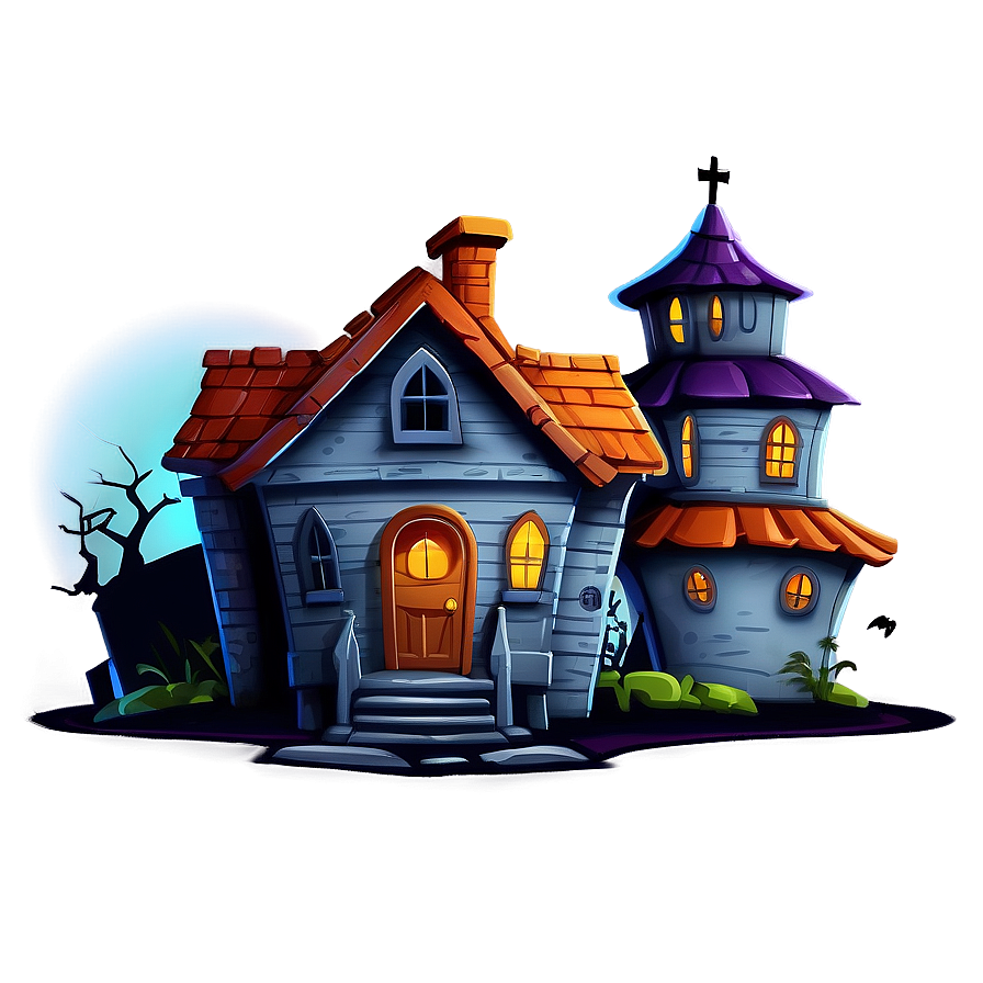 Cartoon Haunted House Png Jhx37 PNG