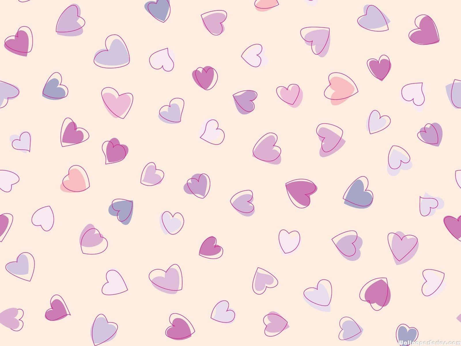 A Vivid Red Cartoon Heart on a Vibrant Background Wallpaper