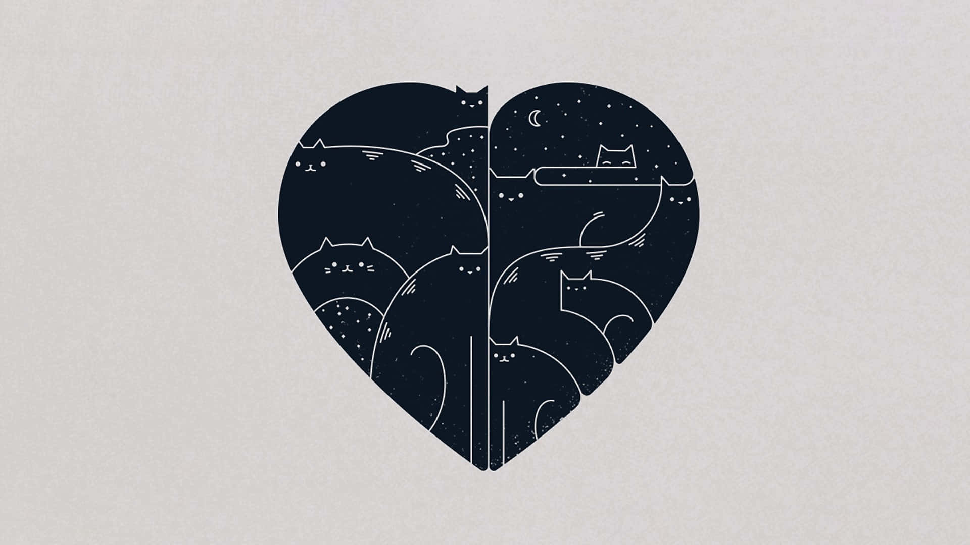 Unvibrante Corazón De Dibujos Animados Palpitando Con Amor. Fondo de pantalla