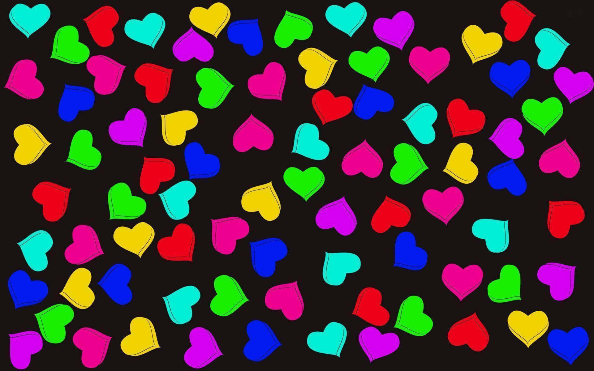 Cheerful Cartoon Heart Character Wallpaper