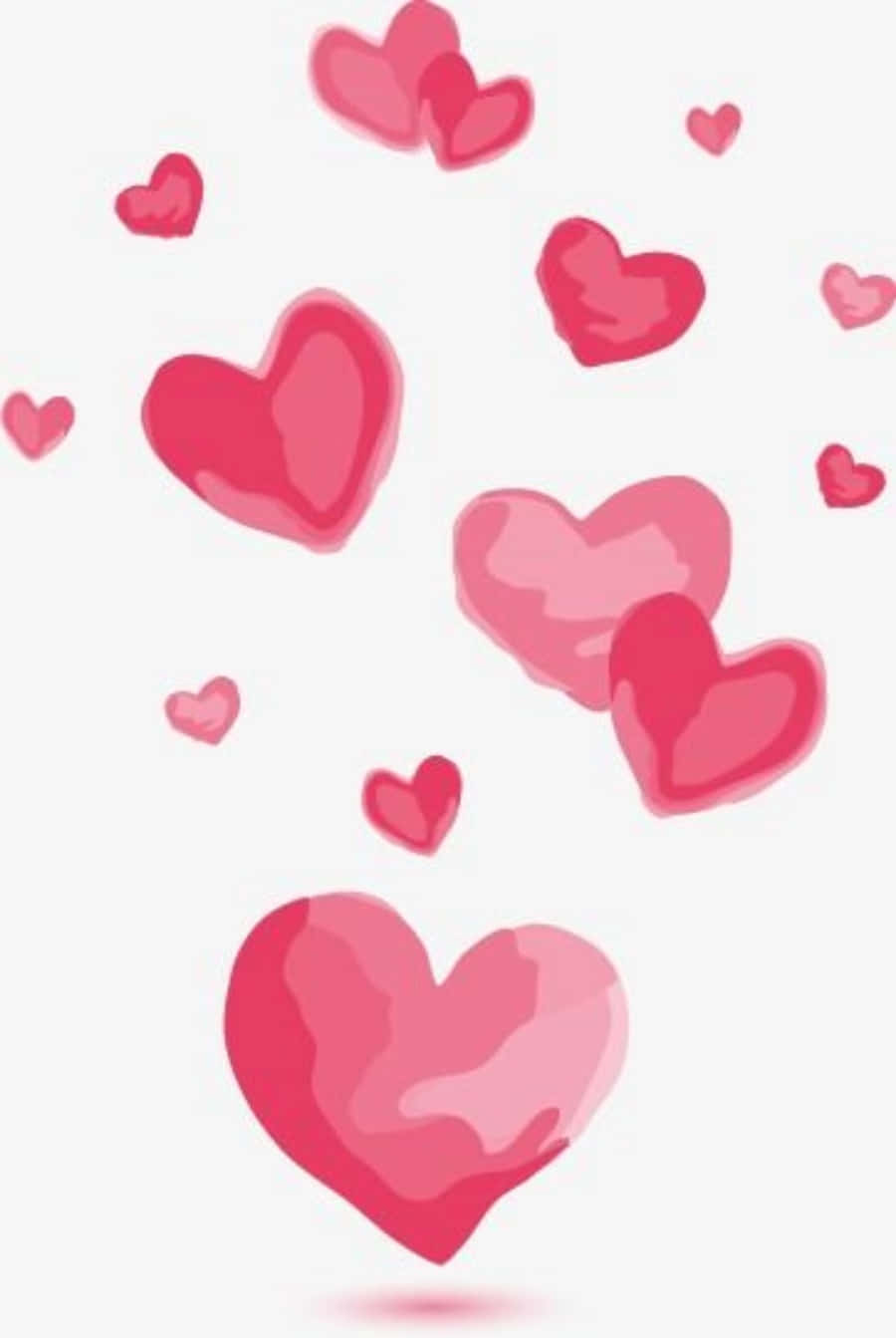 A joyful cartoon heart with outstretched arms Wallpaper