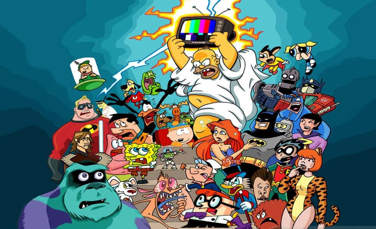 Cartoon Heroes Assemble! Wallpaper
