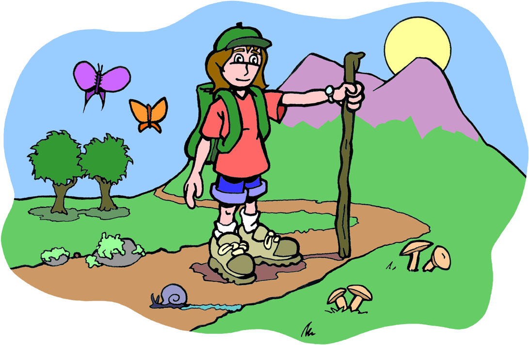 Cartoon Hiker Adventure Outdoors.png PNG