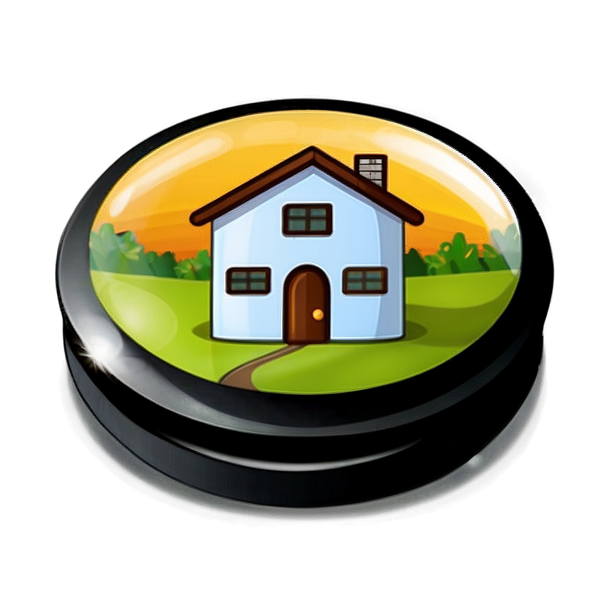 Cartoon Home Button Png Mxo PNG