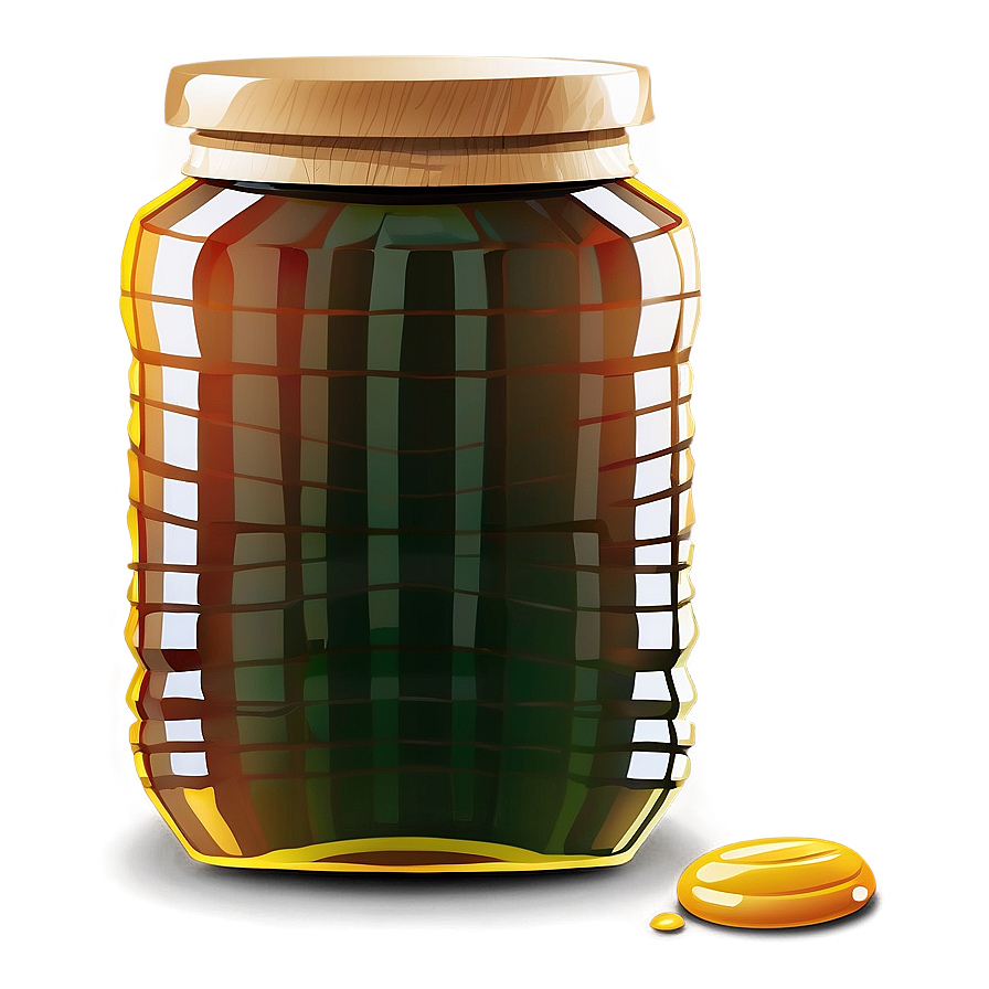 Cartoon Honey Jar Png 06212024 PNG