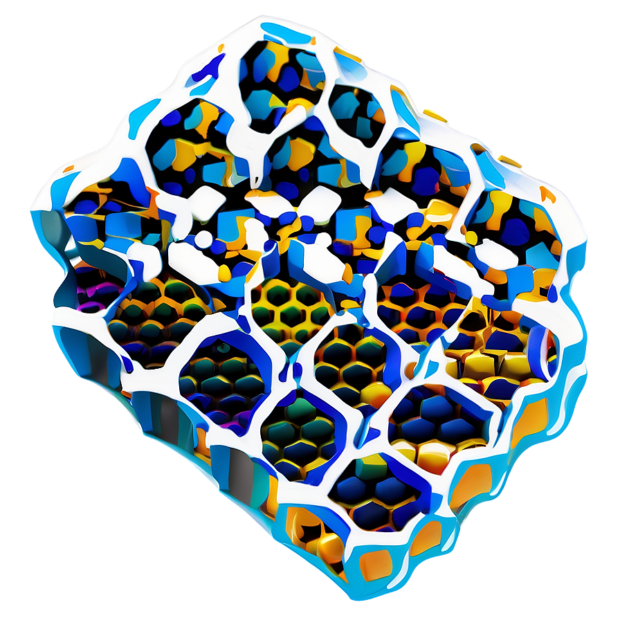 Cartoon Honeycomb Png Bhh14 PNG