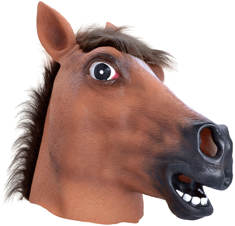 Cartoon Horse Head Expression PNG
