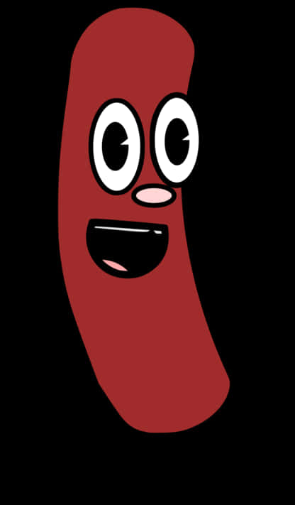 Cartoon Hot Dog Character PNG