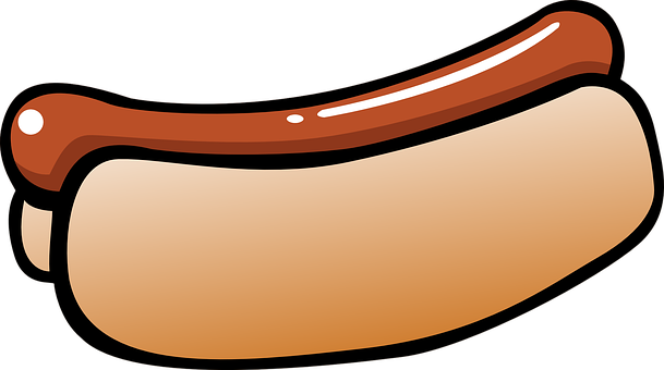 Cartoon Hotdog Illustration PNG