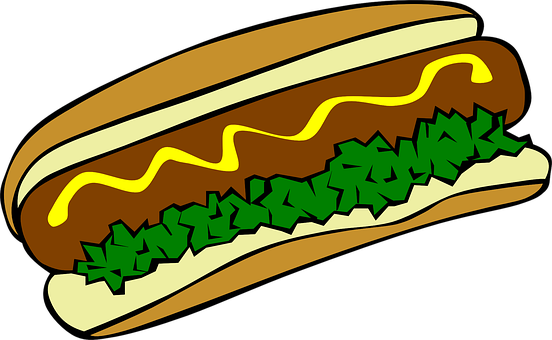 Cartoon Hotdog Illustration PNG