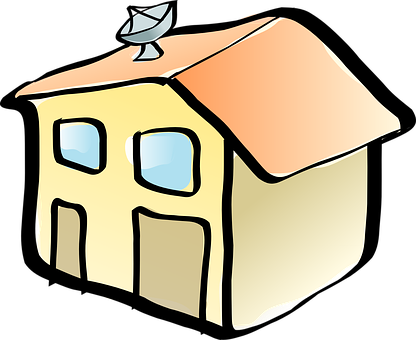 Cartoon House Illustration PNG