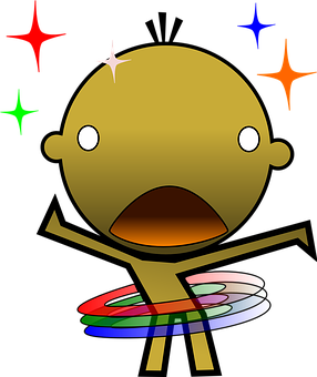 Cartoon Hula Hoop Dance PNG