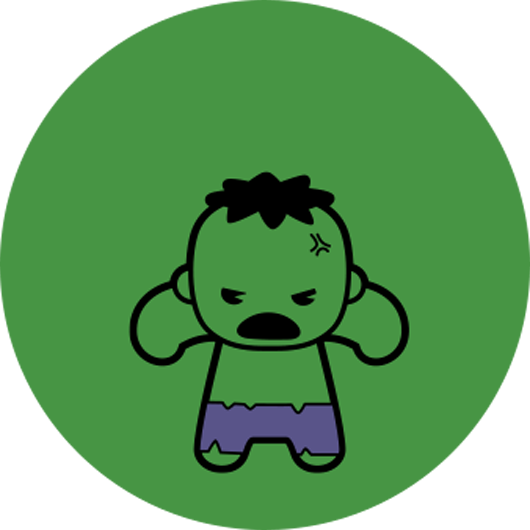 Cartoon Hulk Logo PNG